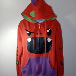 😱Rare! Authentic So So Happy Red Monster Hoodie Zip Up😱